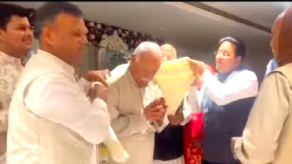 भीलवाड़ा पहुंचे सरसंघचालक मोहन भागवत, विवाह समारोह में शिरकत, संघ परिवार की बैठक में दिए दिशा-निर्देश