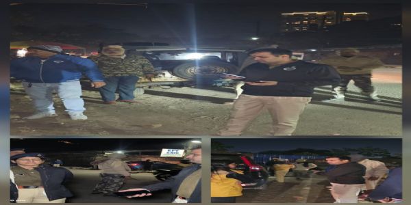 नए वर्ष को लेकर रांची में चलाया गया एंटी क्राइम चेकिंग अभियान