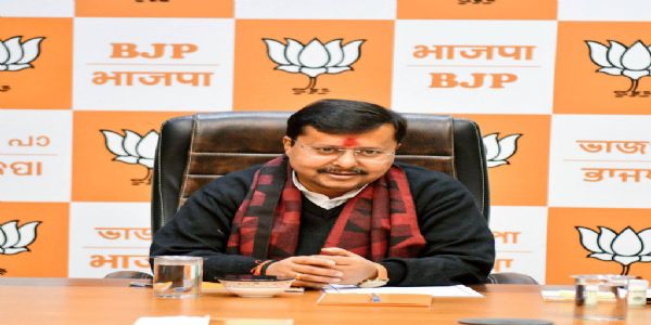 भाजपा के राष्ट्रीय कार्यकारी अध्यक्ष नितिन नबीन की फोटो