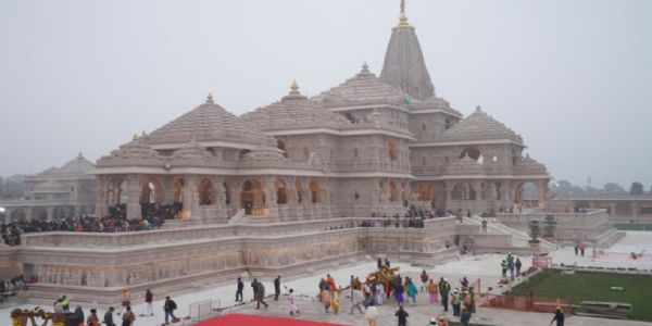 अयोध्या स्थित श्रीराम जन्मभूमि मंदिर। फोटो - इंटरनेट मीडिया