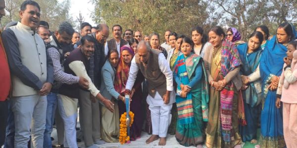 मंदसौरः अमृत 2.0 योजना अंतर्गत सीवरेज योजना का समारोह में हुआ भूमिपूजन