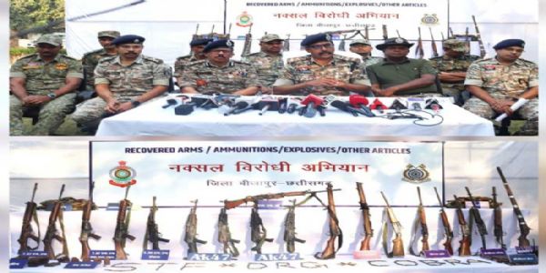 18 नक्सलियों के शव बरामद 1 करोड़ 30 लाख के इनामी 16 की हुई शिनाख्त