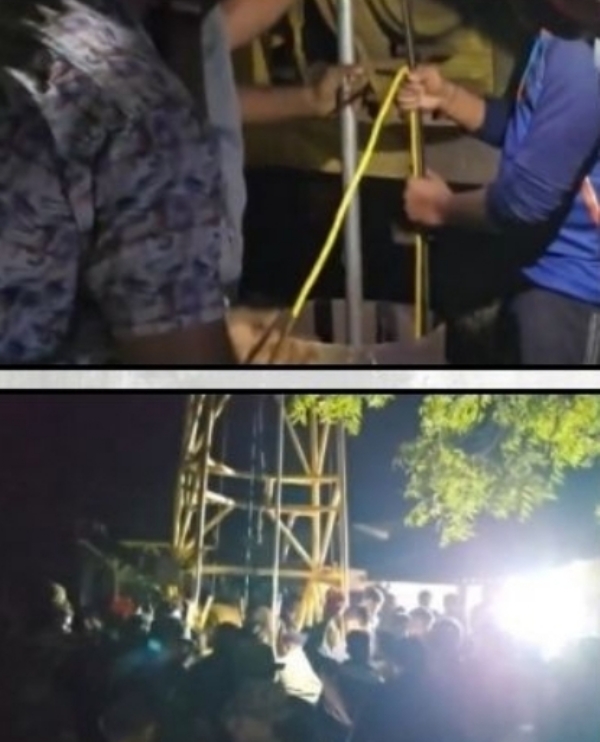 बोरवेल में फसे युवक का मृत शरीर मिला बोरवेल में फसे युवक का मृत शरीर मिला