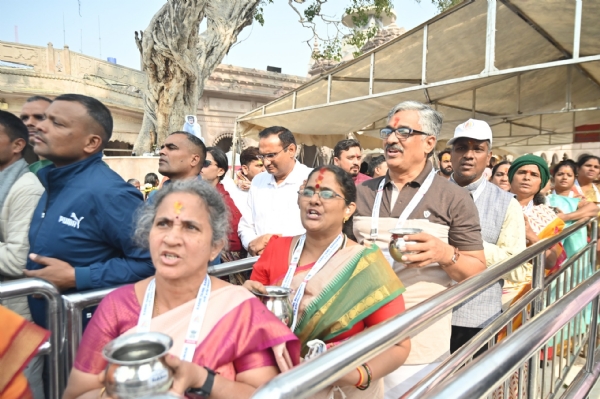 काशी विश्वनाथ धाम में तमिलनाडु से आया चौथा समूह