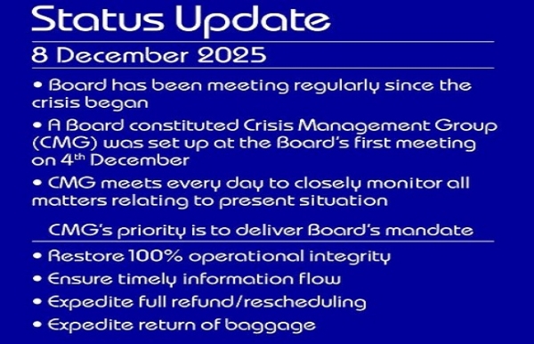 इंडिगो एयरलाइंस के लोगो का प्रतीकात्‍मक चित्र