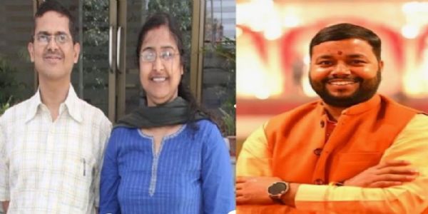 अमिताभ ठाकुर और उनकी पत्नी एवं अम्बरीश सिंह