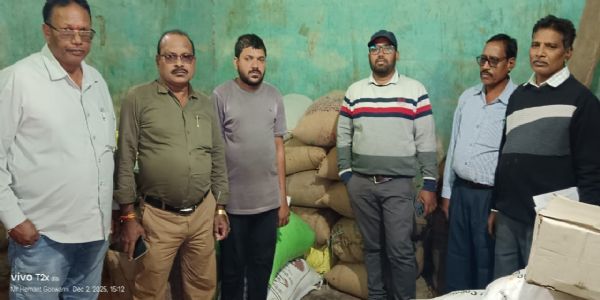 धमतरी: उड़नदस्ता दल की कार्रवाई,123.20 क्विंटल अवैध धान जब्त