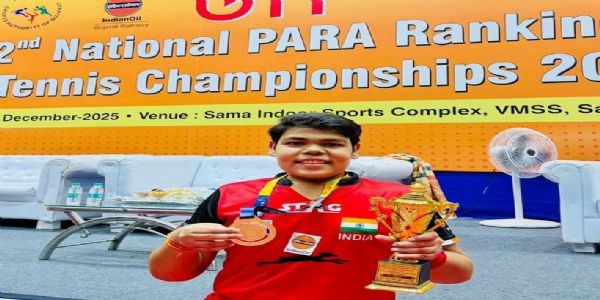 यूटीटी सेकंड नेशनल पैरा रैंकिंग टेबल टेनिस चैंपियनशिप  में मुरादाबाद के कुणाल अरोड़ा।