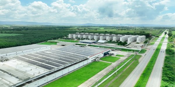 सौर विनिर्माण इकाई के लोगो का प्रतीकात्‍मक चित्र