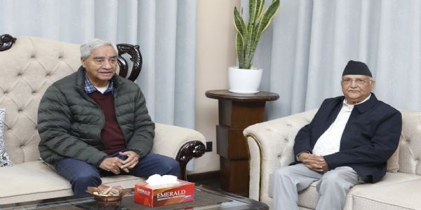 जेन जी आंदोलन के बाद पहली बार ओली देउवा की मुलाकात जेन जी आंदोलन के बाद पहली बार ओली देउवा की मुलाकात