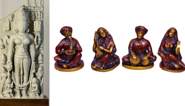 धरोहर गौरी कामदा की स्टोन डस्ट कास्टिंग और विशेष ब्रास म्यूज़िशियन सेट