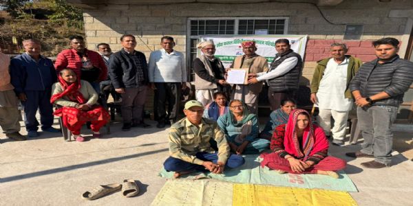 जायका परियोजना के अंतर्गत बहाव सिंचाई योजना गमोल्टी खड्ड से रठौल किसानों को समर्पित