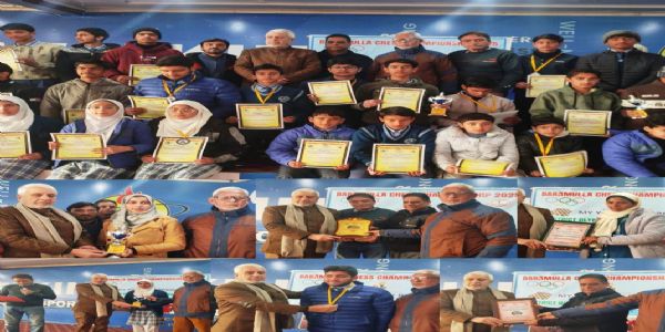 जिला स्तरीय शतरंज चैंपियनशिप बारामूला संपन्न