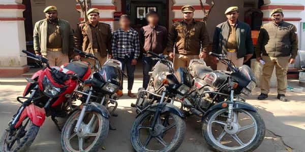 वाहन चोरी करने वाले गिरोह का खुलासा, दो गिरफ्तार