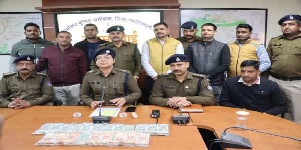मप्र पुलिस ने किया रीवा और ग्वालियर में चोरी की दो वारदातों का खुलासा, 57 लाख से अधिक की सामग्री जब्‍त