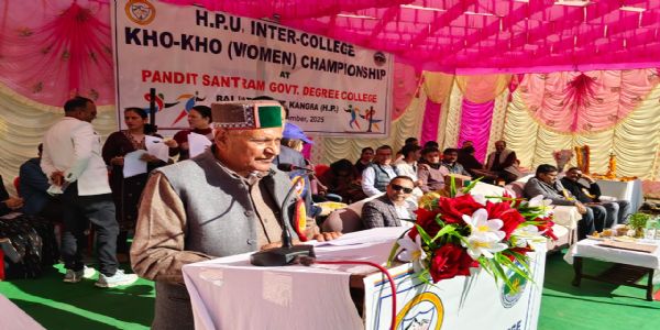 विधायक किशोरी लाल ने किया इंटर-कॉलेज महिला खो-खो प्रतियोगिता का शुभारंभ