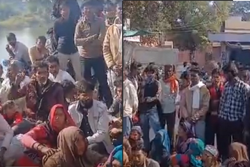 घटना के बाद चक्काजाम घटना के बाद चक्काजाम