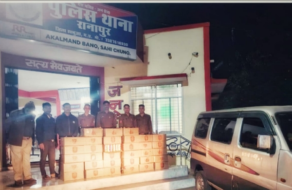 झाबुआ के धामनी कटारा में अवैध शराब बरामद