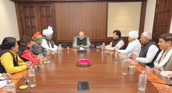 गृहमंत्री अमित शाह ने दिल्ली के गांव देहात के प्रतिनिधिमंडल से आज मुलाकात की।