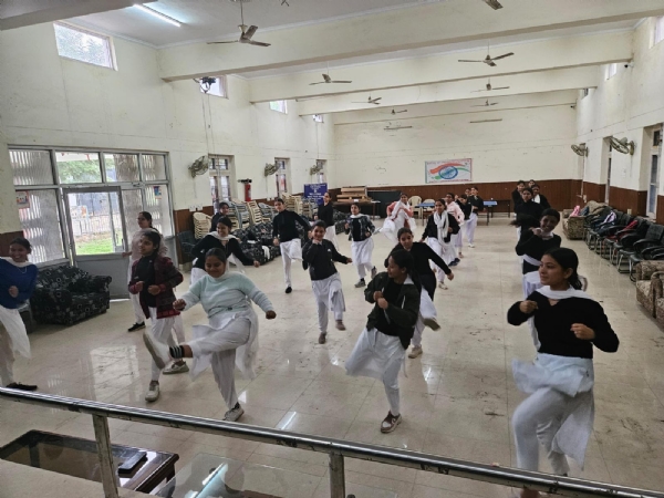 Winter Camp-Volunteers conducted road safety rally and self defense training