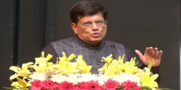 कार्यक्रम को संबोधित करते हुए केंद्रीय वाणिज्य मंत्री पीयूष गोयल