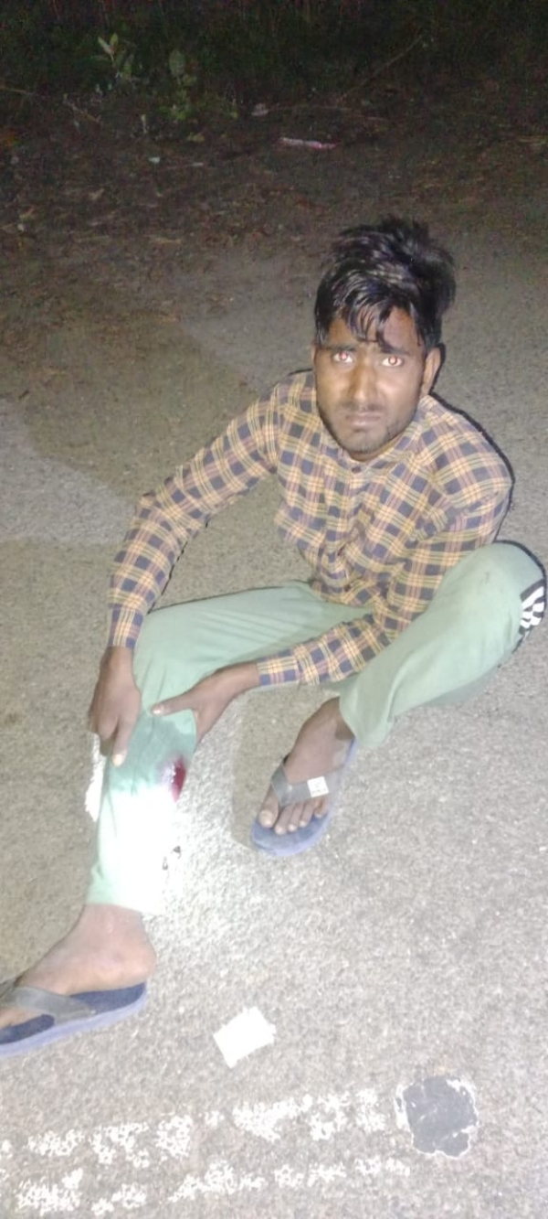 घायल आरोपी