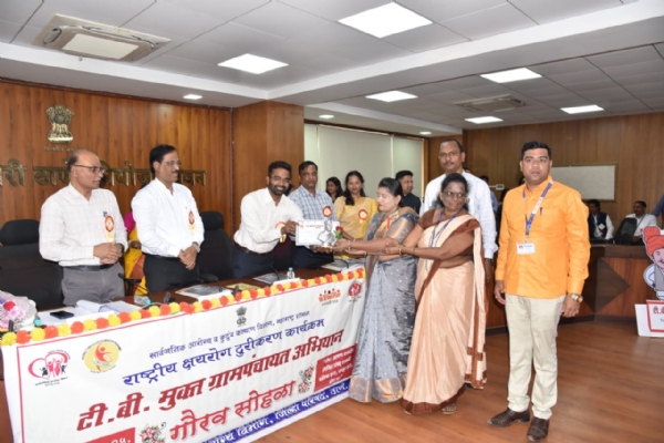 Bronze medal for 28 TB free panchayat,s
