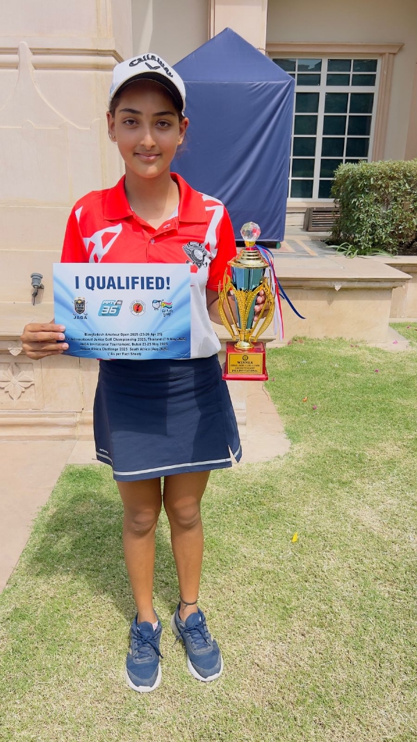 जयपुर की गोल्फ स्टार की ट्रिपल जीत