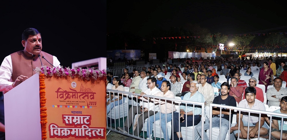 मुख्यमंत्री डॉ. मोहन यादव ने नई दिल्ली में सम्राट विक्रमादित्य महानाट्य के महामंचन के शुभारंभ समारोह को संबोधित किया