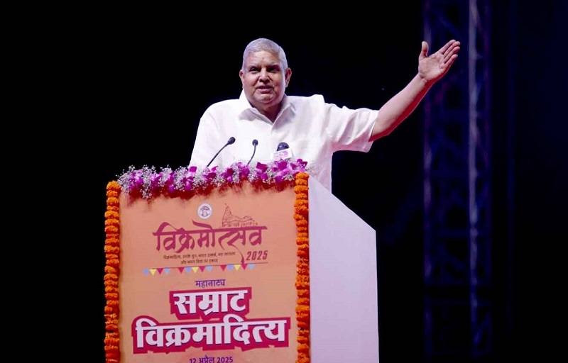 धनखड़ ने नई दिल्ली में सम्राट विक्रमादित्य महानाट्य के महामंचन के शुभारंभ समारोह को संबोधित किया