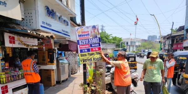 665 Hoarding banners were Removed