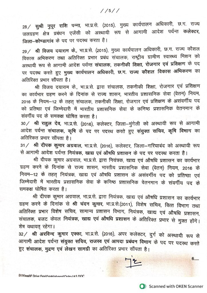 एक साथ 41 आईएएस अधिकारियों के तबादले