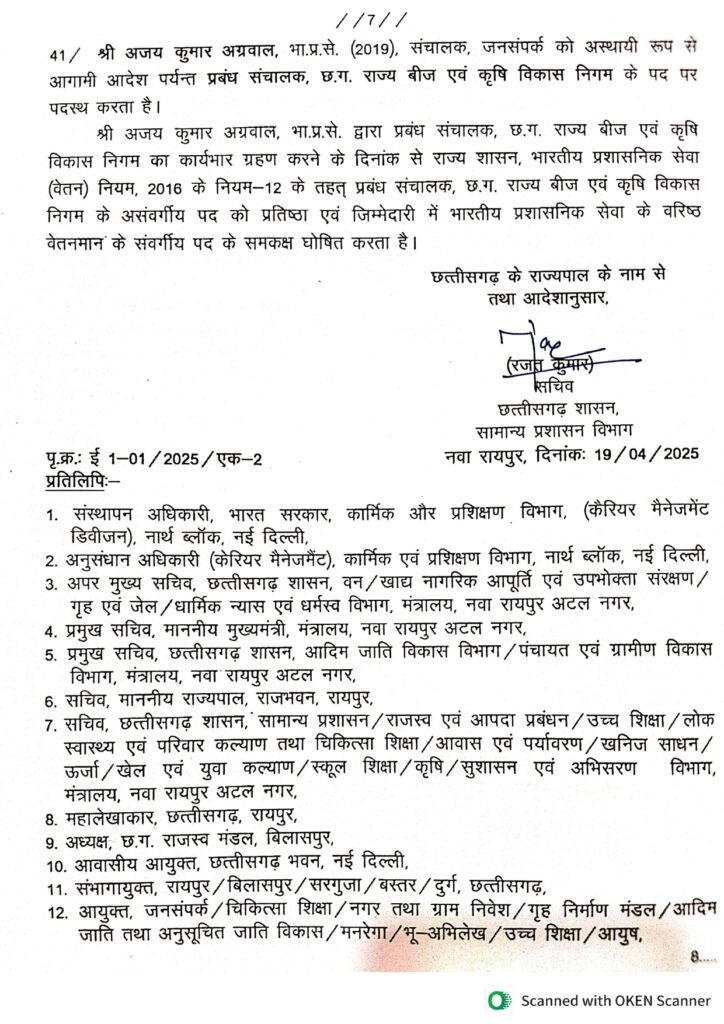 एक साथ 41 आईएएस अधिकारियों के तबादले