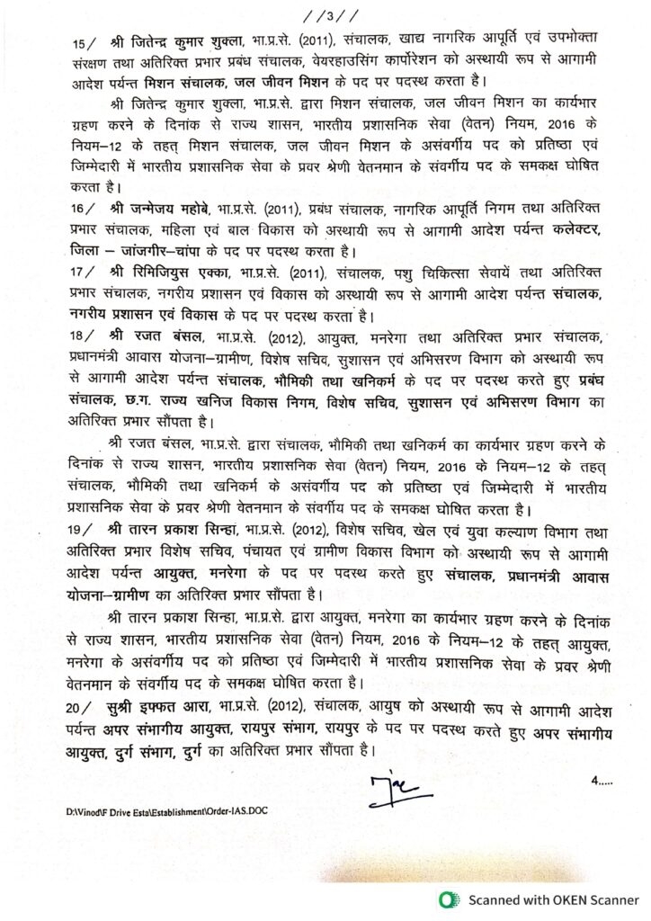 एक साथ 41 आईएएस अधिकारियों के तबादले