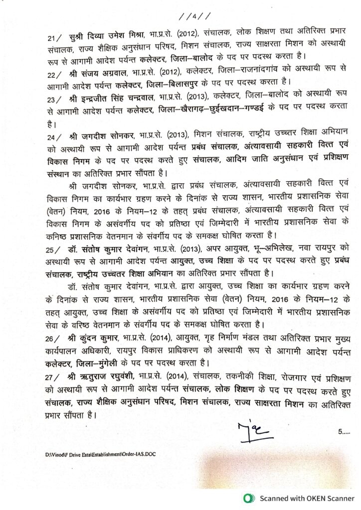 एक साथ 41 आईएएस अधिकारियों के तबादले