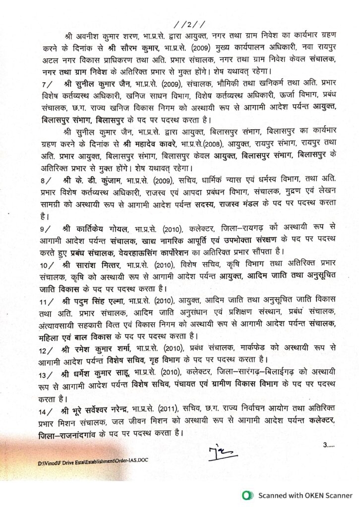 41 आईएएस अधिकारियों के तबादले