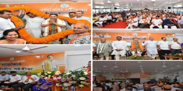 कछार में भाजपा कार्यकर्ताओं के साथ दिलीप सैकिया ने की चर्चा