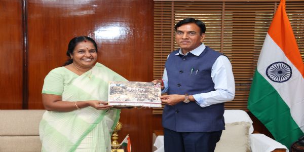 भारतीय पैरालंपिक समिति की मुख्य संरक्षक वनथी श्रीनिवासन ने की खेल मंत्री मनसुख मांडविया के साथ मुलाकात