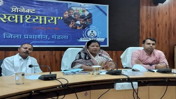 मंत्री संपतिया उइके ने किया प्रोजेक्ट स्वाध्याय कोडिंग फॉर ऑल का शुभारंभ