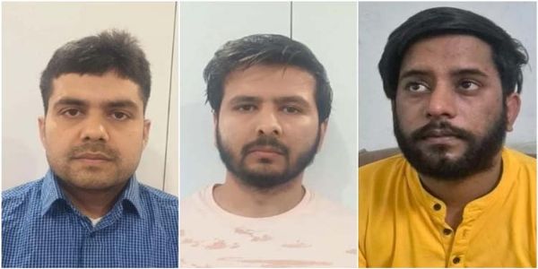 11 लाख रुपये की ठगी मामले में साइबर पुलिस की टीम ने तीन मुख्य आराेपिताें काे किया गिरफ्तार