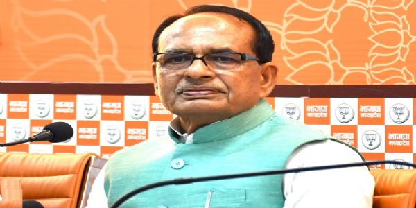 भोपाल में भाजपा प्रदेश कार्यालय में पत्रकार वार्ता