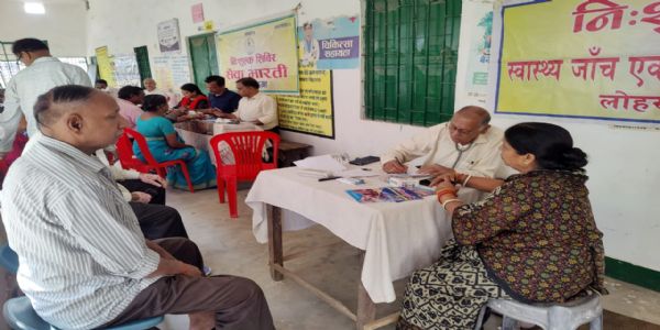 सेवा भारती ने निशुल्क चिकित्सा शिविर का किया आयोजन