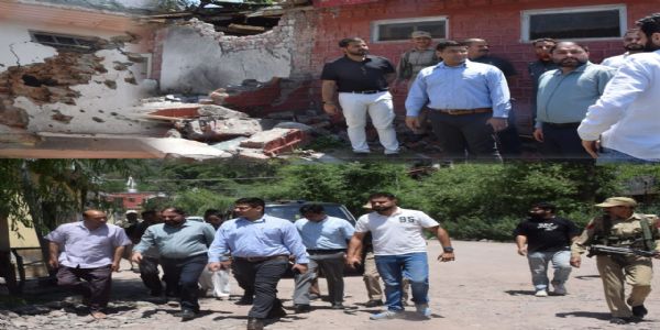 पुंछ के उपायुक्त ने शहर का किया दौरा, गोलाबारी प्रभावित क्षेत्रों का किया निरीक्षण
