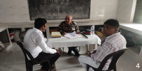 समादेशी अधिकारी ने किया एनसीसी सब यूनिट का निरीक्षण