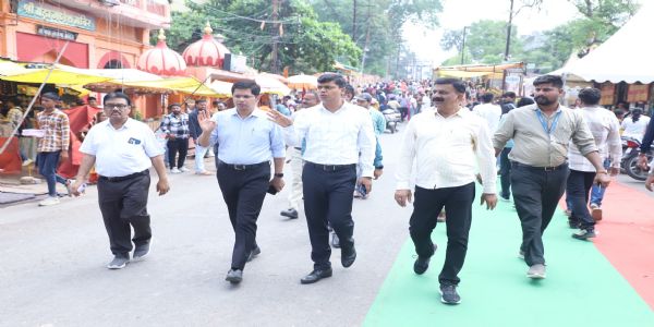 कलेक्टर ने किया महाकाल मंदिर की सुरक्षा का निरीक्षण