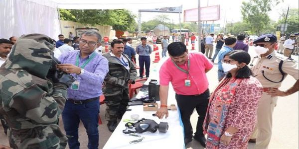 ग्वालियरः रासायनिक दुर्घटना से निपटने की तैयारियों की भी हुई मॉकड्रिल