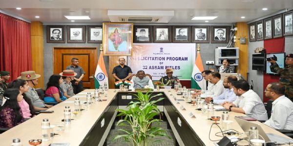 32 असम राइफल्स को गवर्नर का सम्मान
