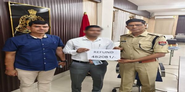 थाना साइबर क्राइम ने ट्रेडिंग के नाम पर ठगी के  ₹4,82,081 कराए वापस