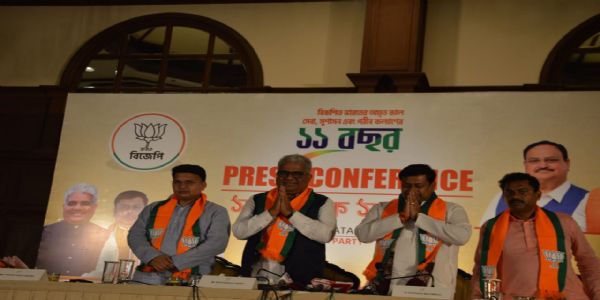कोलकाता में भूपेंद्र यादव की प्रेस कॉन्फ्रेंस
