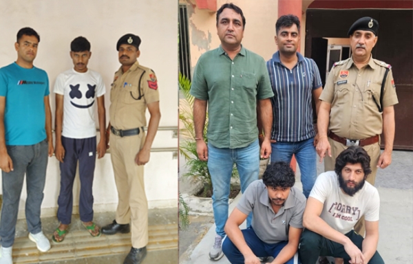 सोनीपत: विभिन्न  थाना व क्राइम यूनिट टीमों द्वारा गिरफ्तार आरोपी